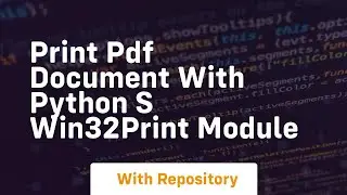 Print pdf document with python s win32print module