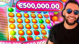 Streamer Super Big Win +500 000&euro; on Fruit Party slot - Top 5 Best wins of the week slots