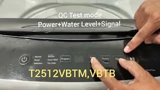 QC test mode process LG Top load washer 