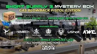 ТАИНСТВЕННАЯ КОРОБКА Short Supply 3 Gas Blowback Pistol Edition! 107 КОРОБОК В СУТКИ 26 СЕНТЯБРЯ....
