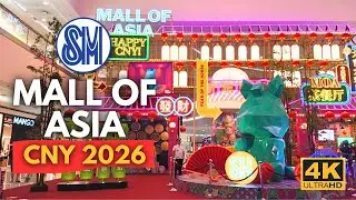 SM Mall of Asia Chinese New Year 2026 Decorations & Fireworks! | Year of the Horse | 4K | Pasay City