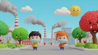 Air Pollution 🌫️🌱 | تلوث الهواء | Arabic Kids Song