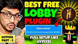 How To Setup Deluxe Hub Lobby Plugin in Hypixel | Best Lobby Plugin in Aternos