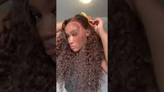Thick Chocolate Brown Deep Wave 13x6 Lace Frontal Wig Install🔥#beluckhair #amazon #hairstyle #wigs