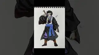 kaigaku speed drawing #art #drawing #demonslayer #anime