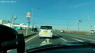 2025 12　宮城県石巻市大瓜地区県道234号線～南境地区～三陸道石巻女川IC～矢本PA　L880K　コペン　無音