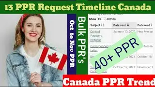 Canada PPR Update | Canada PPR Timeline today  | Who are getting fast PPR | PPR  13 Jan update