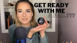 ASMR GRWM | trying a new loose powder, & rambling on and on and on