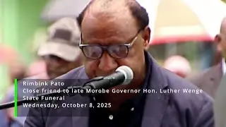 🇵🇬 | Hommage &agrave; Rimbink Pato&nbsp;: &laquo;&nbsp;Luther Wenge &eacute;tait un serviteur du peuple et de la loi&nbsp;&raquo;