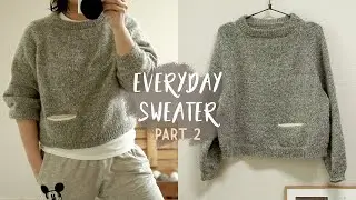 Knit your own Raglan Sweater PART 2│Everyday Sweater│Raglan sweater tutorial│For Beginners and You.
