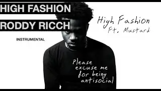 High Fashion - Roddy Ricch INSTRUMENTAL