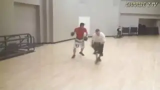 Charlie Zelenoff back of the head punches then RUNS