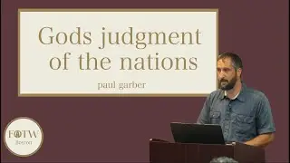 Gods judgment of the nations