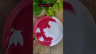 easy plate art / wall decor plate / full video coming soon #art #creative #shorts