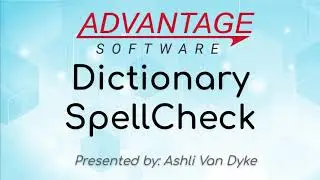 Dictionary Spellcheck