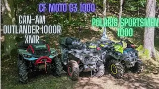 Cf Moto g3 1000 vs Can-Am XMR 1000R vs Polaris Scrambler 1000