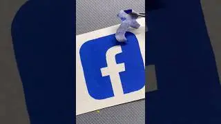 Facebook icon 👾📱Next? #satisfying #diy #art #facebook #logo #icon #shortsvideo #shorts #viral