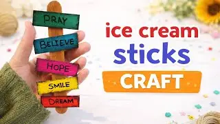 Ice cream sticks craft| #craftideas #diy #icecreamstickcraftideas 