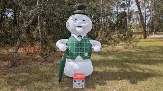 (Review) Gemmy Airblown Inflatable 2024 8-FT Rudolph's Sam The Snowman