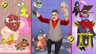Noob Vs Pro Vs Hacker in Death incoming Game, Comics Bob Game, Let's Get Fired Game 🤣 | Gamer Blasty