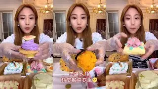 *8m* [ASMR] Meat Floss Babe‖Sweet Potato‖Dessert‖Fancy Cake🍰