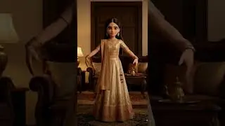 3D Model dance on Retro song#udejabjabjulfeteri #BabyDance #3DAnimation #BengaliCulture #IndianAttir