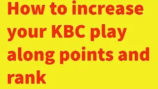 How to increase your KBC play along points and rank  in sony liv app |2021 | kbc season 12