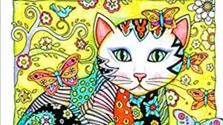 Creative Cats Coloring Book a flip through