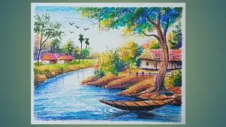 Easy oil pastel drawing step by step/Rajib artwork