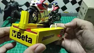 Handmade Dyno Test Miniature for Diecast Motorcycle 1:18 Scale