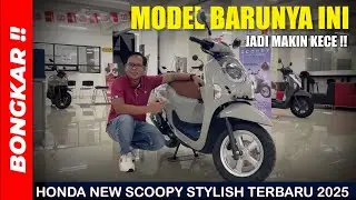 Bongkar !! HONDA NEW SCOOPY STYLISH GREY KEYLESS 2025-2026 || REVIEW MODEL TERBARU 