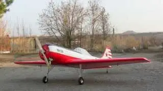 модель Як-50 - 2-й полет с мотором DLE-30