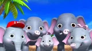 F&uuml;nf Elefanten gehen sich waschen | Kinderlieder | Little Baby Bum Deutsch | Cartoons f&uuml;r Kinder