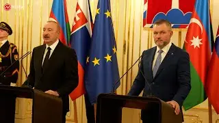 Tlačová beseda po stretnutí prezidentov Slovenska a Azerbajdžanu