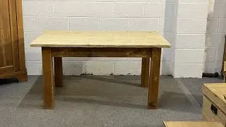 5ft Pine Table Made From Old Rustic Scaffold Boards (h2650C) @PinefindersCoUk