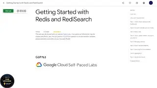 Qwiklabs | Getting Started with Redis and RediSearch [GSP763]
