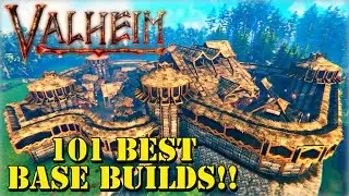 VALHEIM BASE BUILDING IDEAS || TOP 101 INCREDIBLE INSPIRING BASE BUILDS [QUEENBEE]