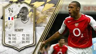 94 ТЬЕРРИ АНРИ ИКОНА МОМЕНТЫ ОБЗОР ИГРОКА FIFA 22