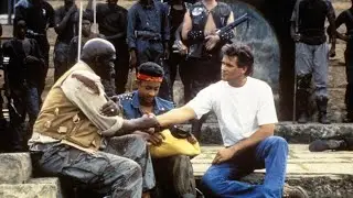 Michael Dudikoff and David Breadley (American Ninja 4: The Annihilation, 1990)