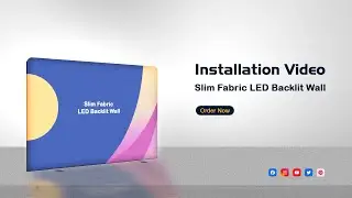 Slim Fabric LED Backlit Wall #backdropsource #leddisplay #installation #guide