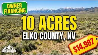 10 Acres Land for Sale in Elko County | Off-Grid Land Near I-80 | $299 Down Owner Financing | 25005