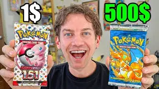 Бустеры Pokémon за 1 доллар против бустеров за 500 долларов