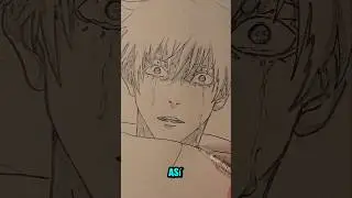 Como dibujar lagrimas en menos de 20 segundos. #satorugojo #anime #jjk