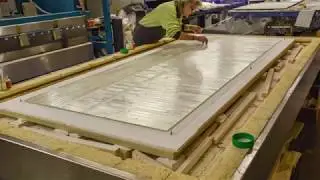 Timelapse Video: Creating a tesseract fused glass panel.
