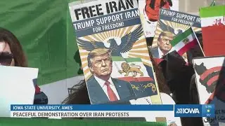 Students rally at Iowa State in support of Iranian protesters