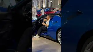 Rich Italian with Ferrari arriving at Monaco Casino #monaco #supercars #luxury #lifestyle
