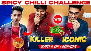 ICONIC vs KILLER || 1 vs 1 Green chilli challenge🥵🔥 Gone wrong | Battle of legends | Garena freefire