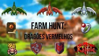 Kakele Online - Farm Hunt: Dragões Vermelhos (Mage POV)