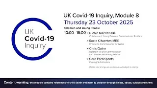 Расследование по COVID-19 в Великобритании &ndash; слушание по модулю 8 &ndash; 23 октября 2025 г., вечер