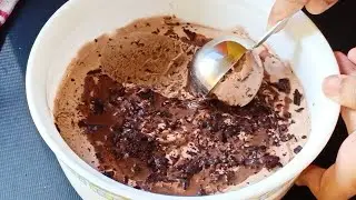 Chocolate Mocha Ice Cream Recipe Without Machine  l  Homemade Coffee Ice Cream Recipe